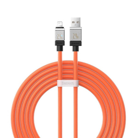 Кабель Baseus CoolPlay Series Fast Charging Cable USB to Lightning 2.4A 2m Оранжевый