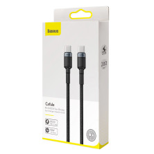 Кабель Baseus Cafule Flash Charging Data Line Cable Type-C to Type-C PD 2.0 QC 3.0 100W 20V 5A 2m Черный