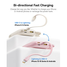 УМБ Baseus EnerFill FC21 Qpow 3 Ultra 10000mAh 22.5W с технологией QC3.0+PD3.0 + Кабель Type-C to Lightning Серебристый