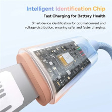 Кабель Baseus Discolor Series Fast Charging Data Cable USB to Lightning 2.4A 1m Голубой