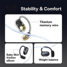 Бездротові навушники відкритого типу Baseus Eli Sport 1 Open-Ear Wireless TWS Earbuds IPX4 Чорний