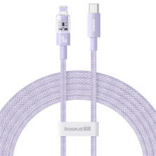 Кабель Baseus Gem Series Fast Charging Data Cable Type-C to Lightning PD 20W 2m Фиолетовый