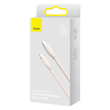 Кабель Baseus Jelly Liquid Silica Gel Fast Charging Data Cable Type-C to Lightning PD 20W 1.2m Рожевий
