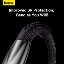 Кабель Baseus Glimmer Series Fast Charging Data Cable USB to Lightning 2.4A 2m Чорний