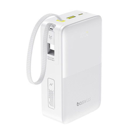 УМБ Baseus EnerFill FC51 Bipow2 Pro 30000mAh 22.5W 2.4A с технологией QC3.0+PD3.0 та Type-C кабелем 22.5W Белый