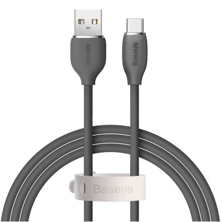 Кабель Baseus Jelly Liquid Silica Gel Series Fast Charging Data Cable USB to Type-C 100W 20V 5A 1.2m Чорний