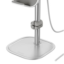 Бездротовий зарядний пристрій Baseus Literary Youth Desktop Bracket з технологією Qi 15W Сріблястий
