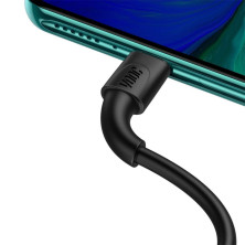 Кабель Baseus White Series Support VOOC Quick Charging Cable USB to Type-C 100W 20V 5A 1m Черный