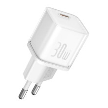 Мережевий зарядний пристрій Baseus GaN5S Fast Charger 1C PD3.0 30W Type-C 3A Білий