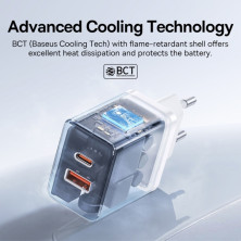 Мережевий зарядний пристрій Baseus Cube Fast Charger QC3.0+PD3.0 20W USB+Type-C 3A Білий