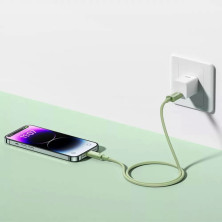 Кабель Baseus Habitat Series Fast Charging Data Cable USB to Lightning 2.4A 1m Салатовий