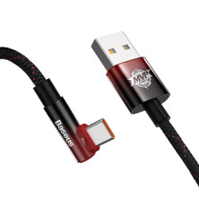 Кабель Baseus MVP 2 Elbow-shaped Fast Charging Data Cable USB to Type-C 100W 20V 5A 1m Черно-Красный