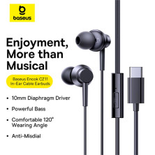 Наушники Baseus Encok CZ11 Type-C Черный