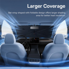 Сонцезахисна парасолька автомобільна Baseus CoolRide Windshield Sun Shade Umbrella Lite Small Чорний