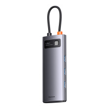 USB-хаб Baseus 4in1 Metal Gleam 4-Port Type-C HUB Adapter Type-C to USB3.0*4 Сірий