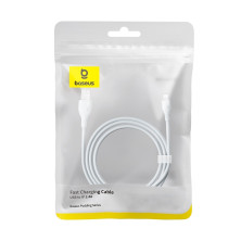 Кабель Baseus Pudding Series Fast Charging Data Cable USB to Lightning 2.4A 2m Білий