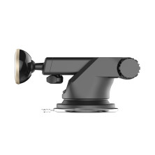 Автодержатель для телефона магнитный Baseus Solid Series Telescopic на торпедо Золотистый