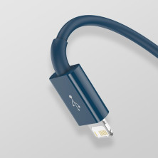 Кабель Baseus Superior Series 3-in-1 Fast Charging Data Cable USB to Lightning+Type-C+MicroUSB 3.5А 1.5m Синій