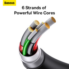 Кабель Baseus Superior Series Fast Charging Data Cable USB to Type-C 65W SUPERVOOC 2m Чорний