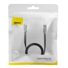 Кабель Baseus High Speed RJ45 Gigabit Network Cable Ethernet Плоский 2m Черный