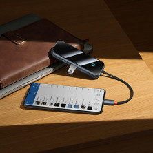USB-хаб Baseus 4in1 AcmeJoy 4-Port Type-C HUB Adapter Type-C to USB3.0*4, Серый
