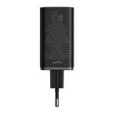 Сетевое зарядное устройство Baseus GaN6 Pro 65W 2USB+2Type-C + кабель Baseus Type-C to Type-C 100W 20V/5A 1м Черный