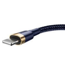 Кабель Baseus Cafule Cable USB to Lightning 2.4A 1m Сине-Золотой