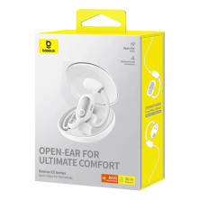 Бездротові навушники відкритого типу Baseus Eli Sport 1 Open-Ear Wireless TWS Earbuds IPX4 Білий