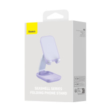 Подставка для телефона настольная Baseus Seashell Series Folding Phone Stand Фиолетовый