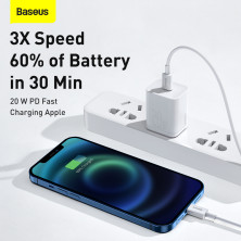 Кабель Baseus Superior Series Fast Charging Data Cable Type-C to Lightning PD 20W 1.5m Білий
