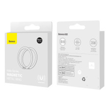 Магнітне кільце Baseus Halo Series Magnetic Metal Ring функцією Magsafe набір 2 штуки Чорний