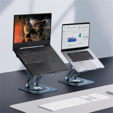 Підставка для ноутбука Baseus UltraStable Pro Series Rotatable and Foldable Laptop Stand на 2 шарнірах обертання 360° Сірий
