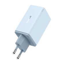 Сетевое зарядное устройство Baseus GaN6 Pro 65W 2USB+2Type-C + кабель Baseus Type-C to Type-C 100W 20V/5A 1м Голубой
