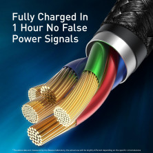 Кабель Baseus Dual Output Cafule 2-in-1 Fast Charging Data Cable USB + Type-C to Lightning 18W 1m Чорний