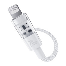Кабель Baseus Gem Series Fast Charging Data Cable Type-C to Lightning PD 20W 1m Белый