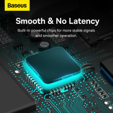 USB-хаб Baseus 4in1 Lite Series 4-Port Type-A HUB Adapter Type-A to USB3.0*4 кабель 1м Чорний