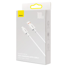 Кабель Baseus Superior Series Fast Charging Data Cable USB to Type-C 100W 20V 5A 1m Білий