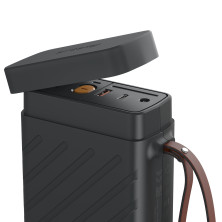 Пускозарядний пристрій Бустер Baseus Reboost Car Jamp Starter 3in1 12V 16000mAh 1600A з функцією Павербанка 65W 5V/3A та LED ліхтарика Чорний