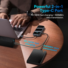 USB-хаб Baseus 7in1 AcmeJoy 7-Port Type-C HUB Adapter Type-C to USB3.0*2, USB2.0*2, Type-C*1, 4KHDMI, TF, SD Серый