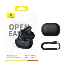 Беспроводные наушники открытого типа Baseus Bass 15 Clip Open-Ear Wireless TWS Earbuds Черный