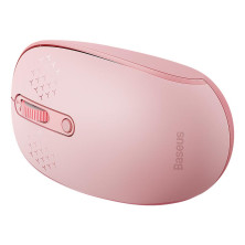 Беспроводная мышка Baseus F01B Tri-Mode Wireless Mouse 2.4G/BT1+BT2 800-1200-1600dpi Розовый