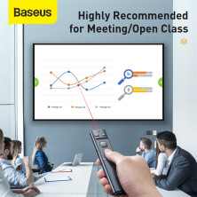 Презентер лазерная указка Baseus Orange Dot Wireless Presenter Red Laser Серый