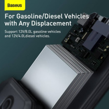 Пускозарядное устройство Бустер Baseus MAX Car Jamp Starter Super Energy 3in1 12V 20000mAh 2000A с функцией Павербанка 5V/3A и LED фонарика Черный