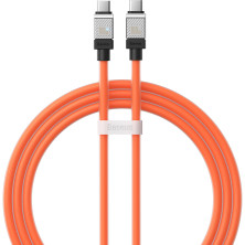 Кабель Baseus CoolPlay Series Fast Charging Data Cable Type-C to Type-C 100W 20V 5A 1m Оранжевый