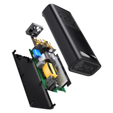 Автомобильный инвертор Baseus Super Si Inverter 500W (220V CN/EU) 2Розетки+USB+Type-C 3A с технологией QC3.0+PD3.0 Черный