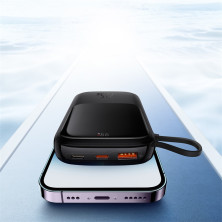 УМБ Baseus Q Pow Pro 20000mAh 22.5W 5A з технологією QC3.0+PD3.0 та Type-C кабелем 22.5W Чорний