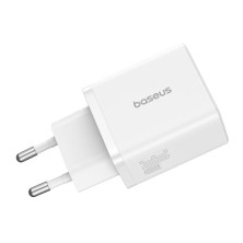 Мережевий зарядний пристрій Baseus Cube Fast Charger QC3.0+PD3.0 30W USB+Type-C 3A Білий