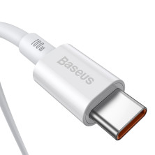 Кабель Baseus Superior Series Fast Charging Data Cable Type-C to Type-C 100W 20V 5A 2m Білий