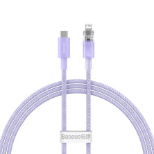 Кабель Baseus Explorer Series with Smart Temperature Control Fast Charging Data Cable Type-C to Lightning PD 20W 1m Фиолетовый
