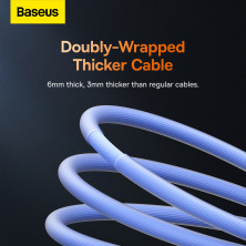Кабель Baseus CoolPlay Series Fast Charging Data Cable Type-C to Type-C 100W 20V 5A 1m Синий